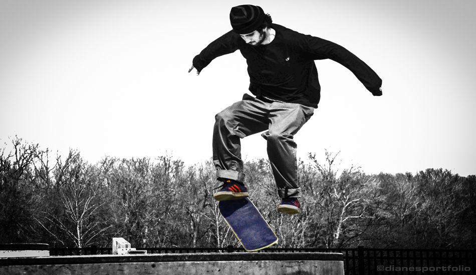 Skateboarder: Spot Color